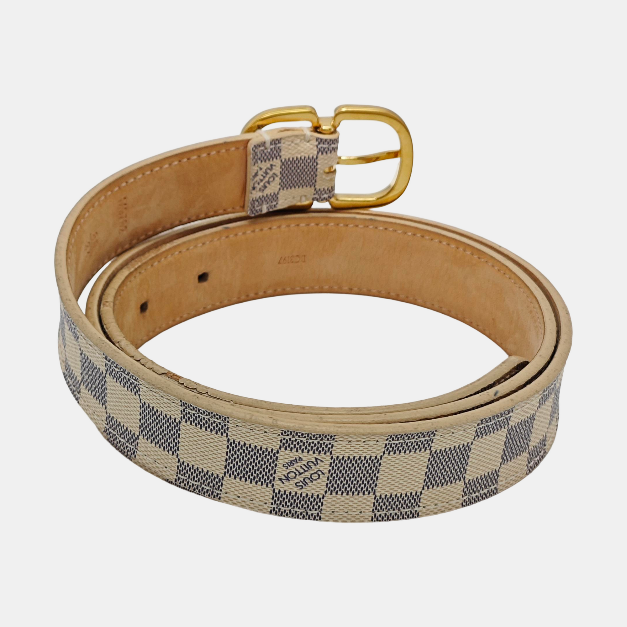 Coated Canvas Belt White