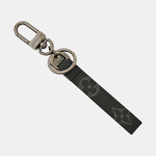 Coated Canvas Bag Charm Black