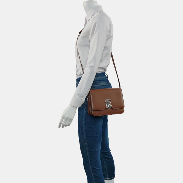 TB Small Calfskin Brown