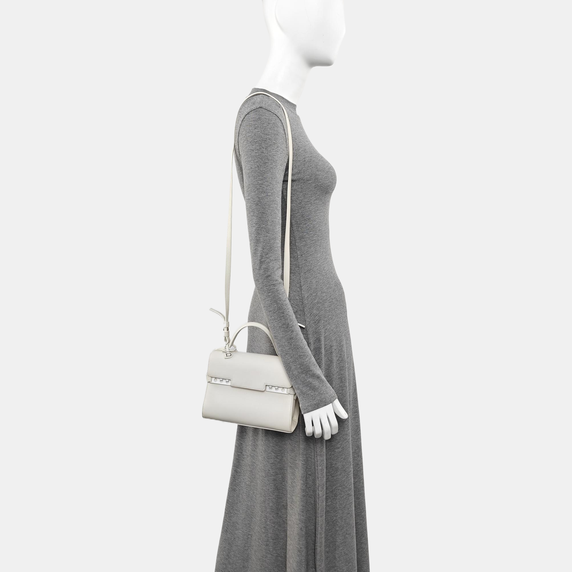 Tempête Small Calfskin White