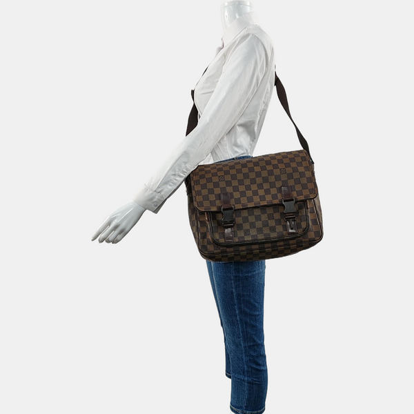 MELVILLE Damier Ebene Coated Canvas Brown