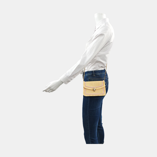 SERPENTI DIAMOND BLAST Extra Small Straw Yellow