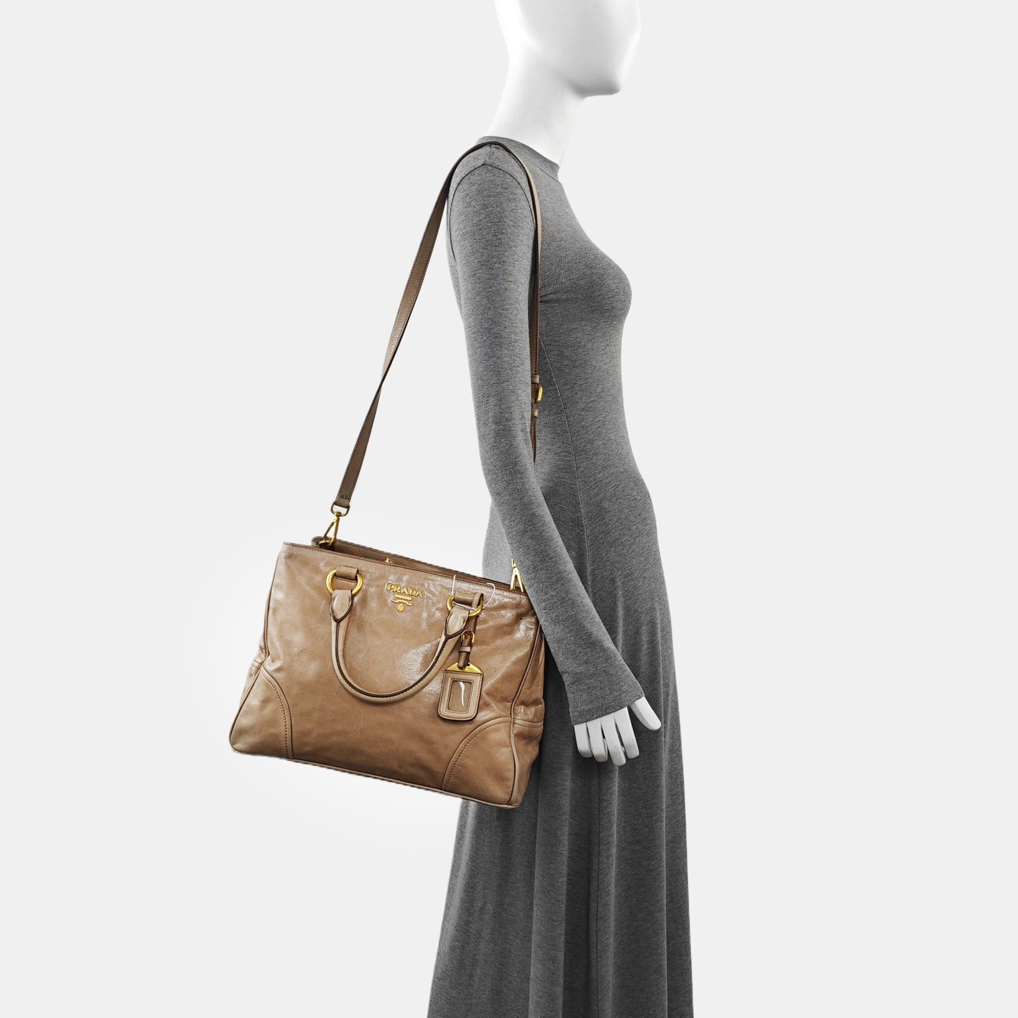 Calfskin Tote Bag Brown