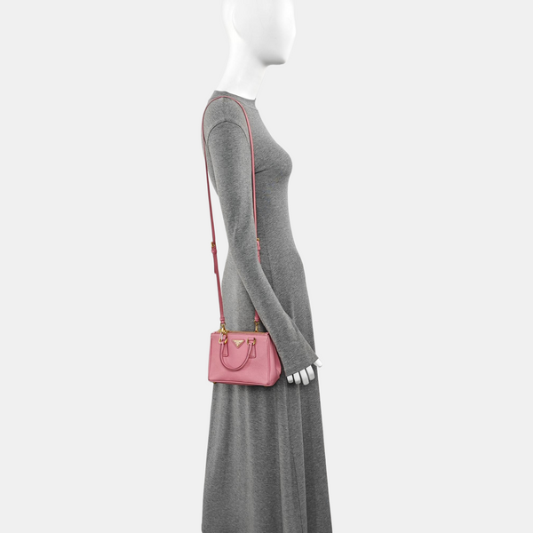 Galleria Super Mini Saffiano Calfskin Pink