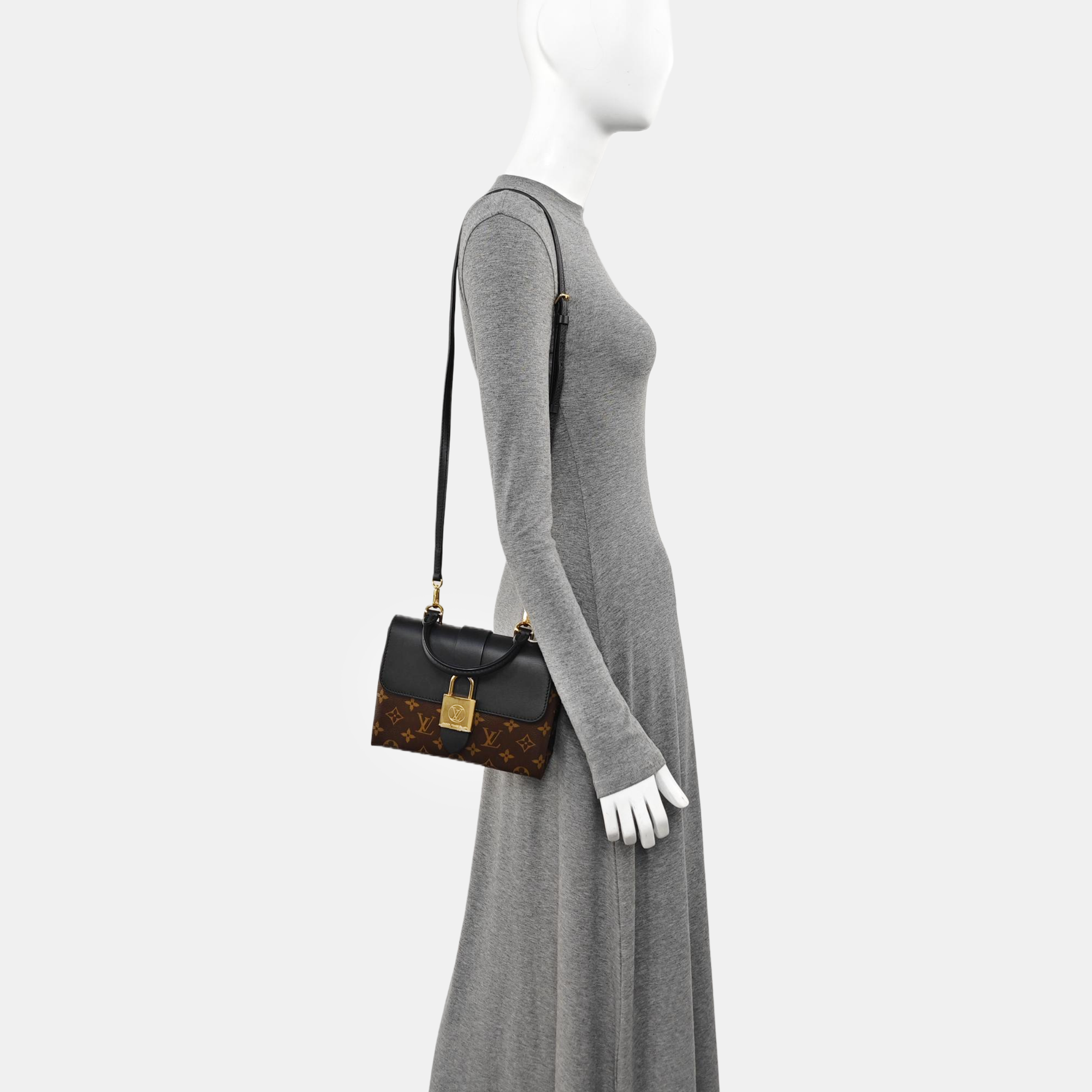 LOCKY BB Monogram Coated Canvas Brown