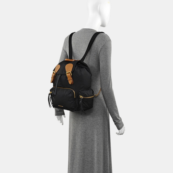 The Rucksack Medium Nylon Black