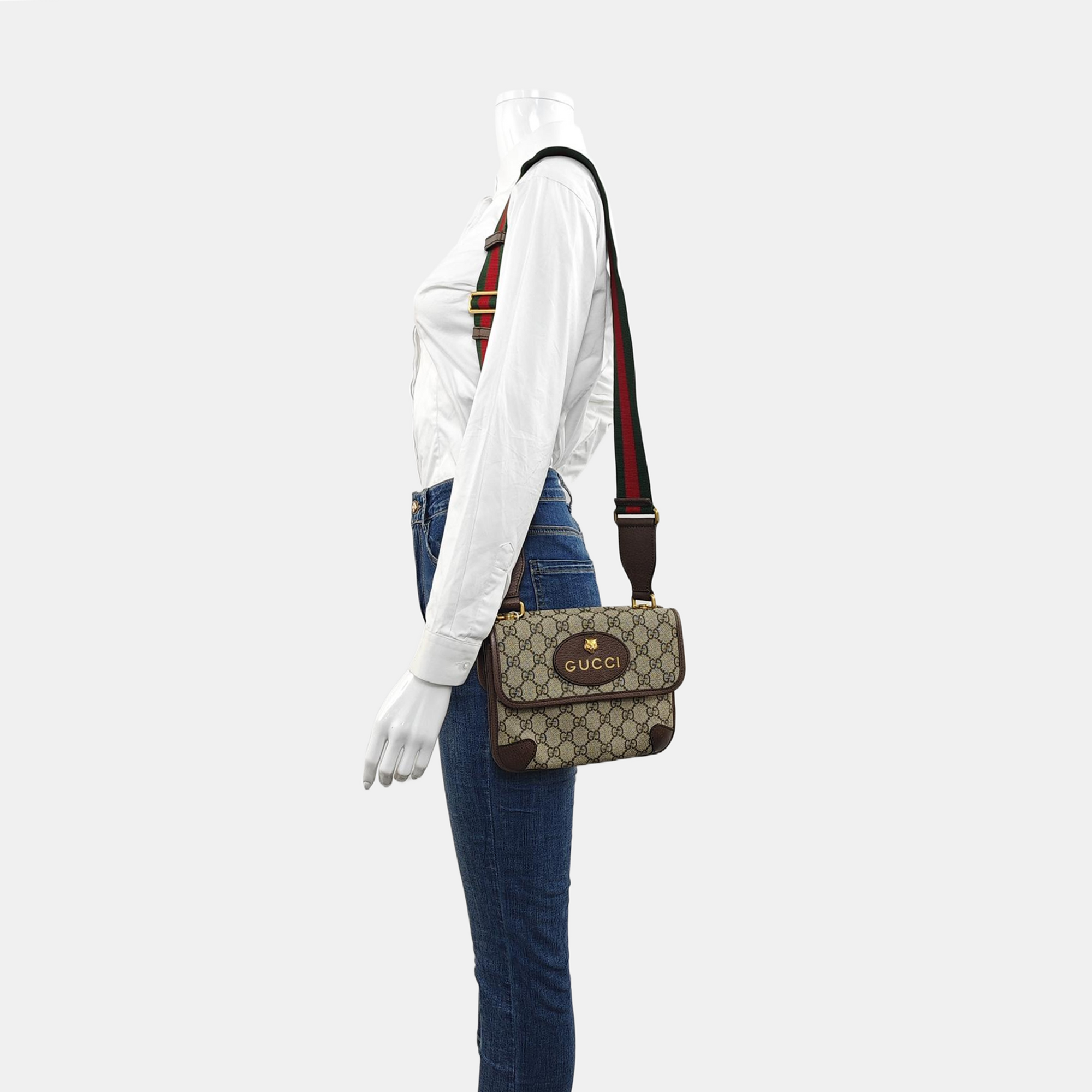 Neo Vintage Small Monogram Coated Canvas Beige