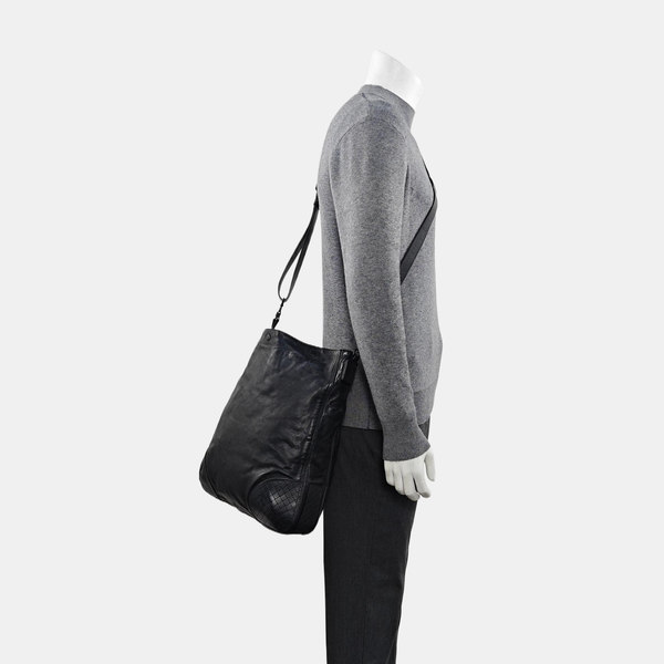 Calfskin Tote Bag Large Black