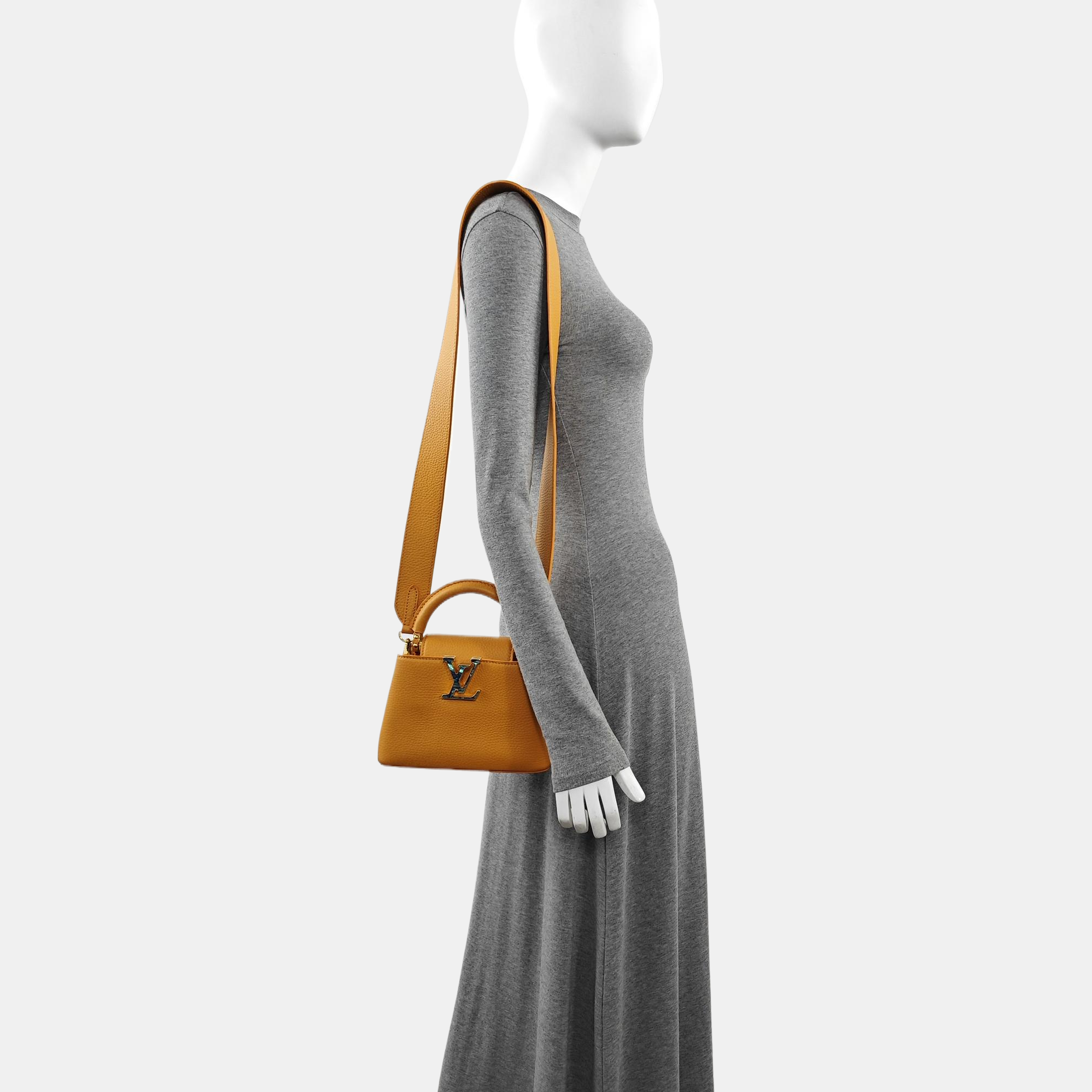 CAPUCINES Mini Calfskin Orange