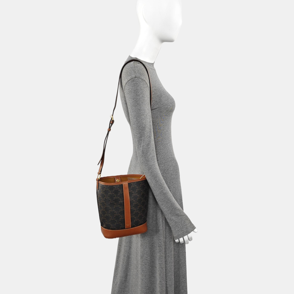 TRIOMPHE CANVAS Small Coated Canvas Brown