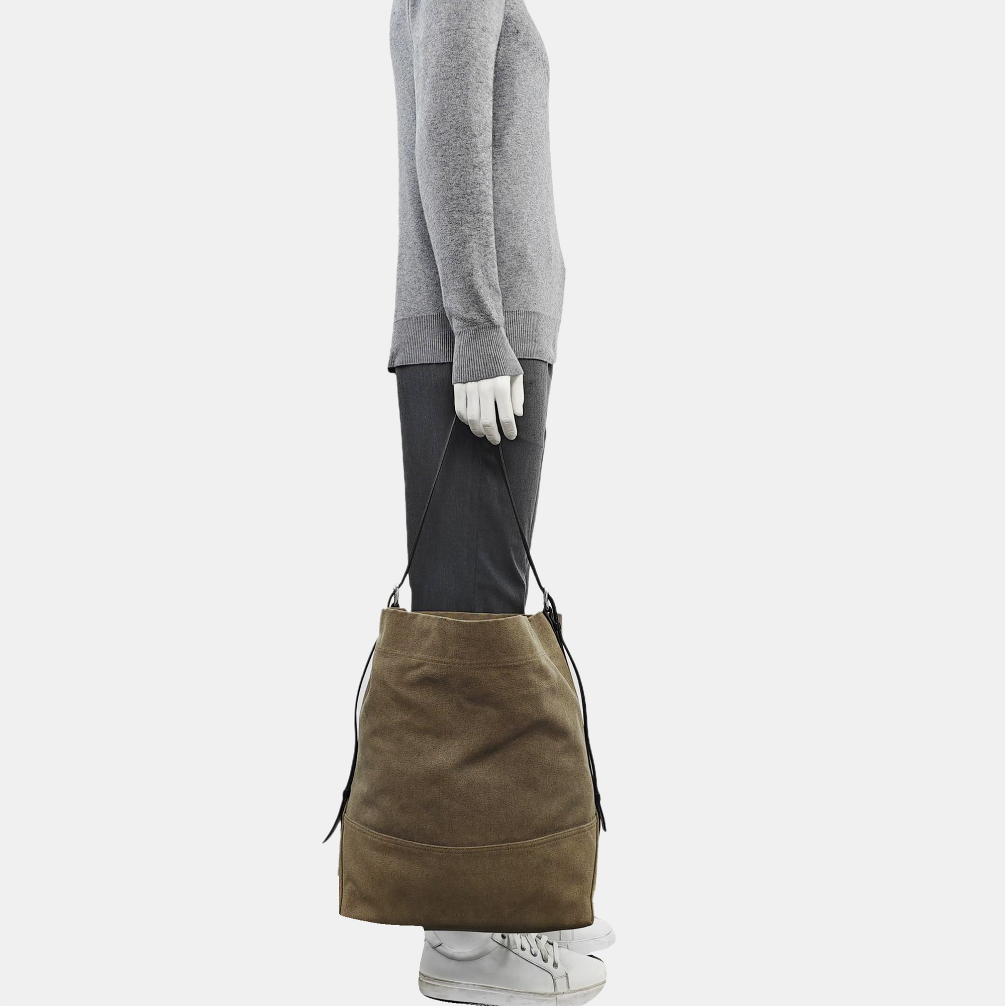Canvas Shoulder Bag Brown