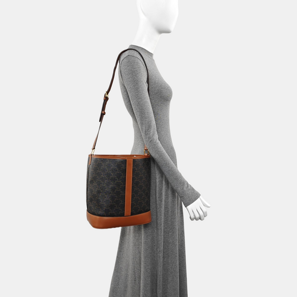 TRIOMPHE CANVAS Medium Coated Canvas Brown