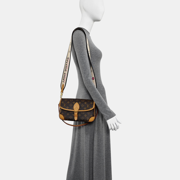 DIANE Monogram Coated Canvas Brown
