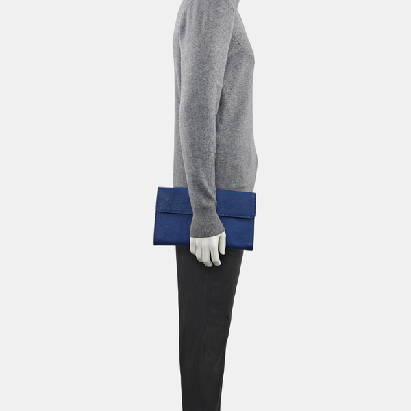 Calfskin Clutch Blue