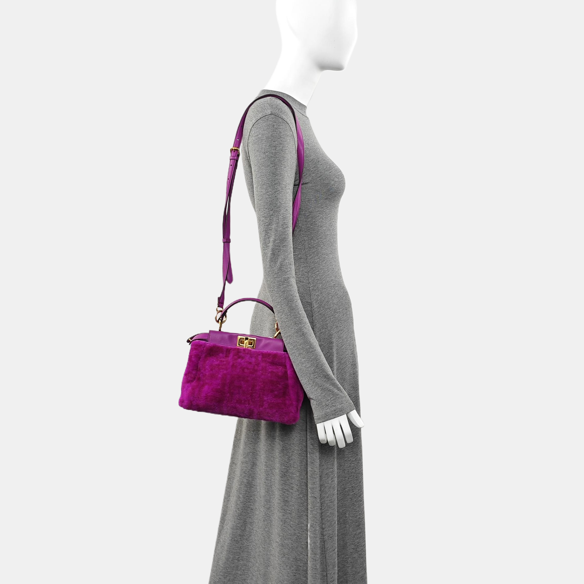 Peekaboo Mini Sheepskin Purple