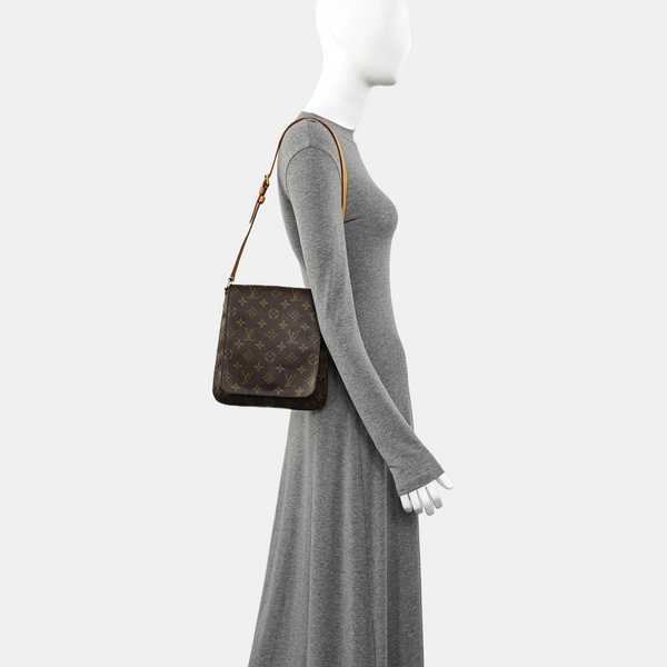 MUSETTE TANGO Monogram Coated Canvas Brown