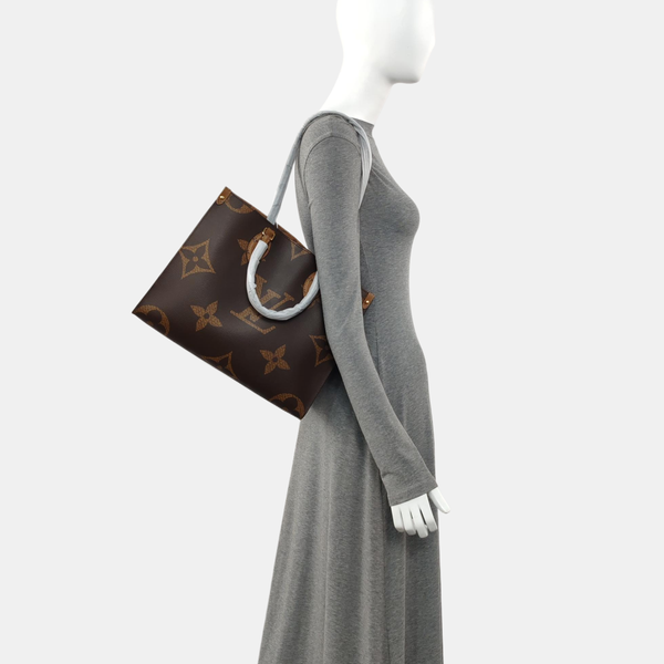 ONTHEGO MM Monogram Coated Canvas Brown