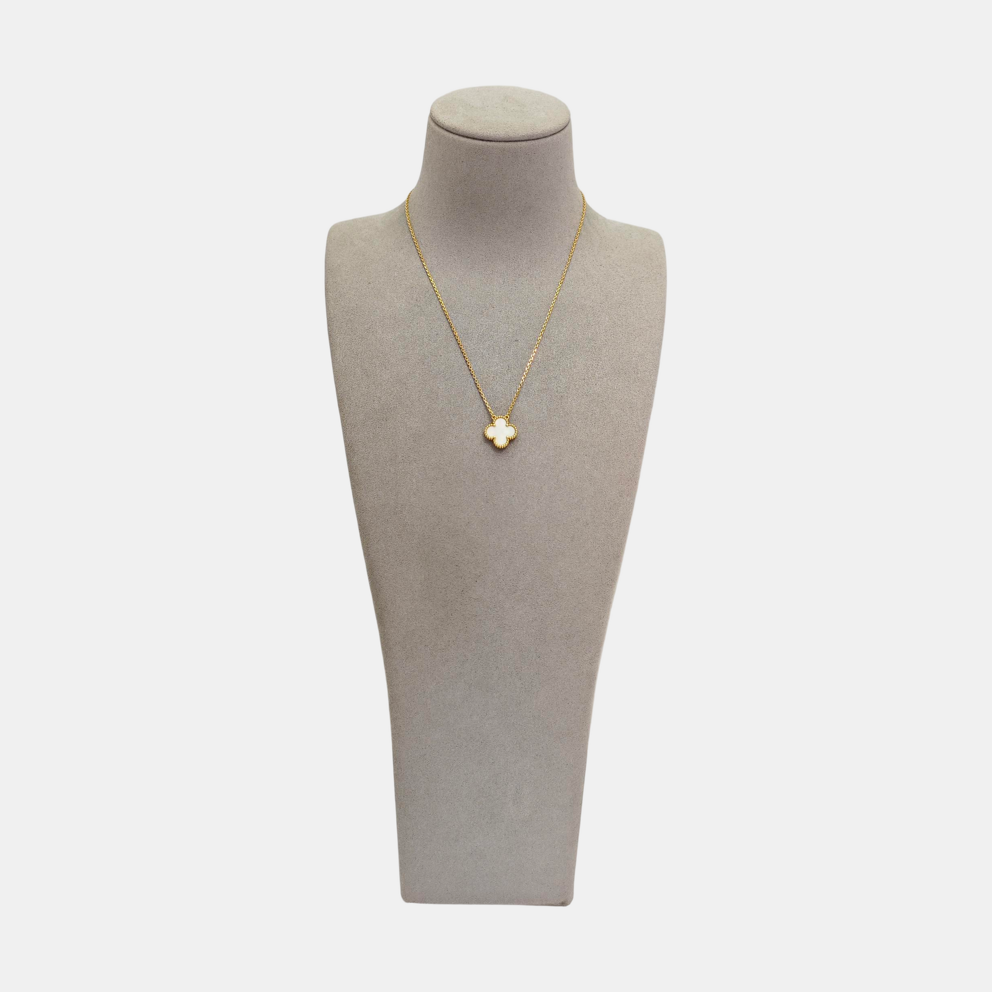 Vintage Alhambra 18k Gold Necklace