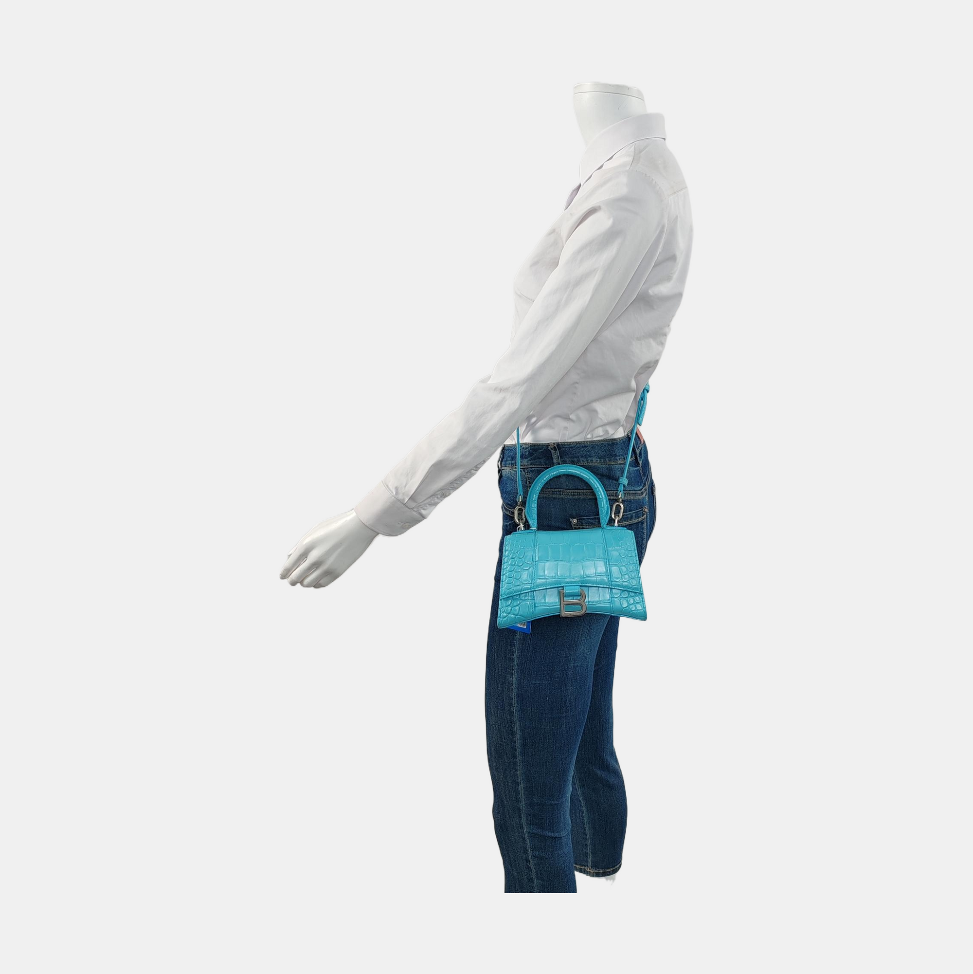 Hourglass XS Calfskin Blue