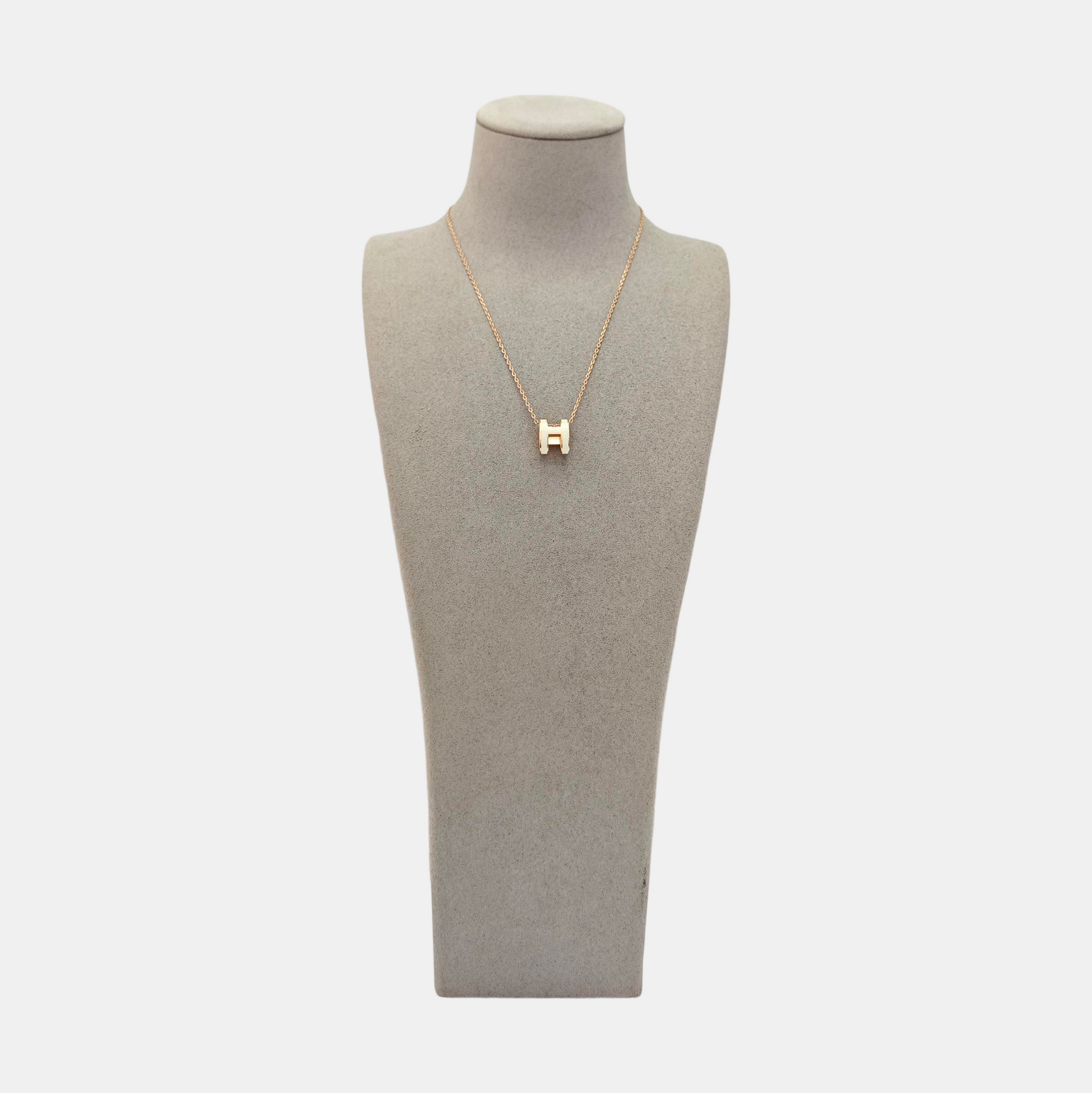 Pop H Metal Rose Gold Necklace