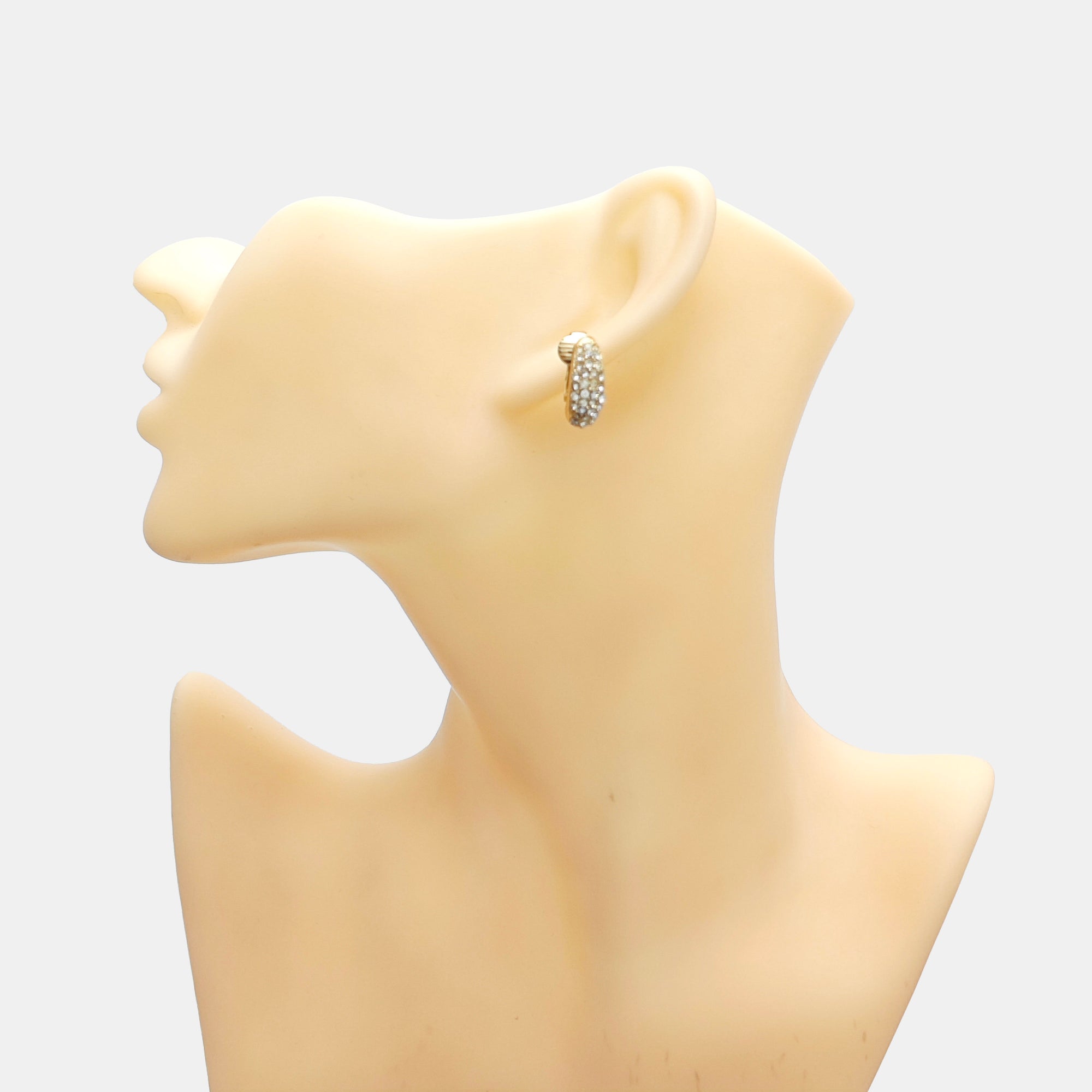 Metal Gold Clip On Earrings