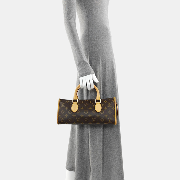 POPINCOURT Monogram Coated Canvas Brown
