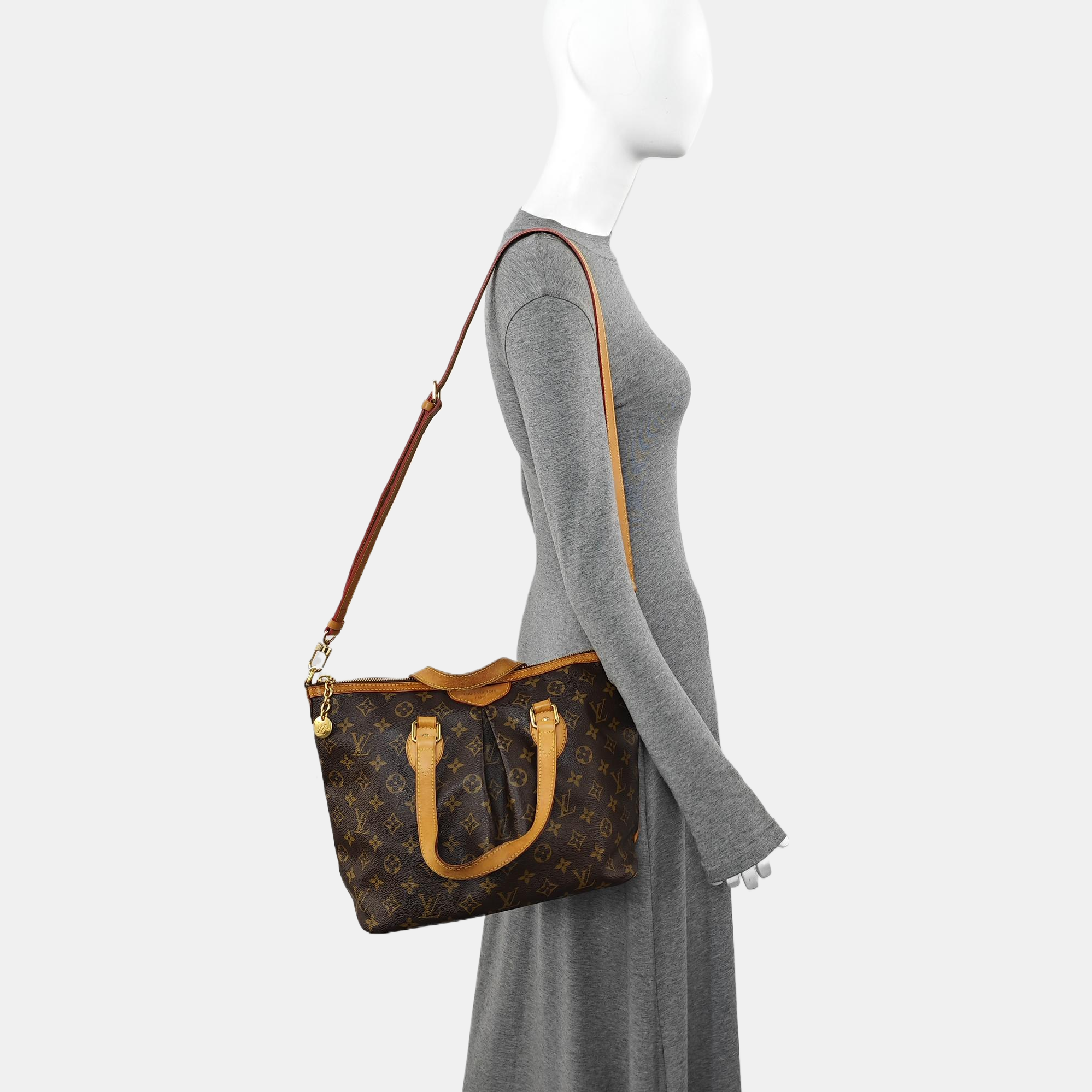 PALERMO PM Monogram Coated Canvas Brown