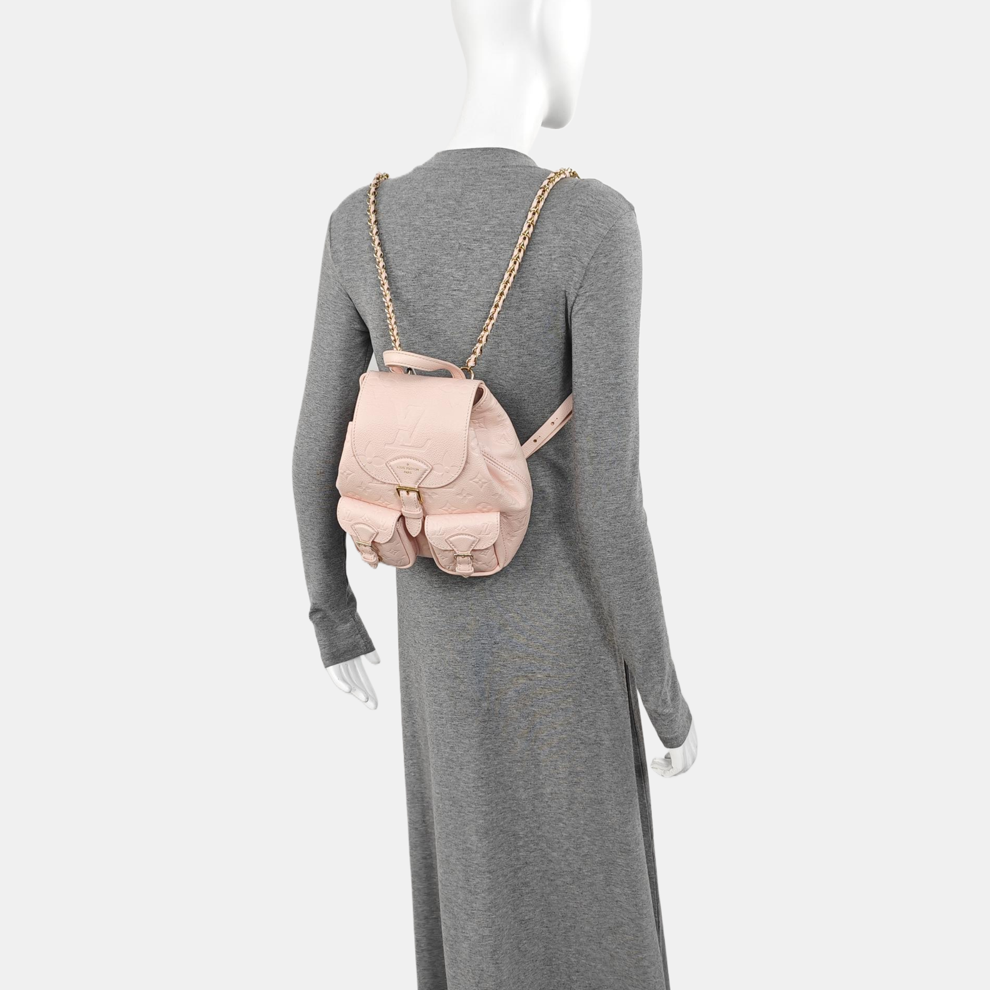 BACKUP Monogram Calfskin Pink