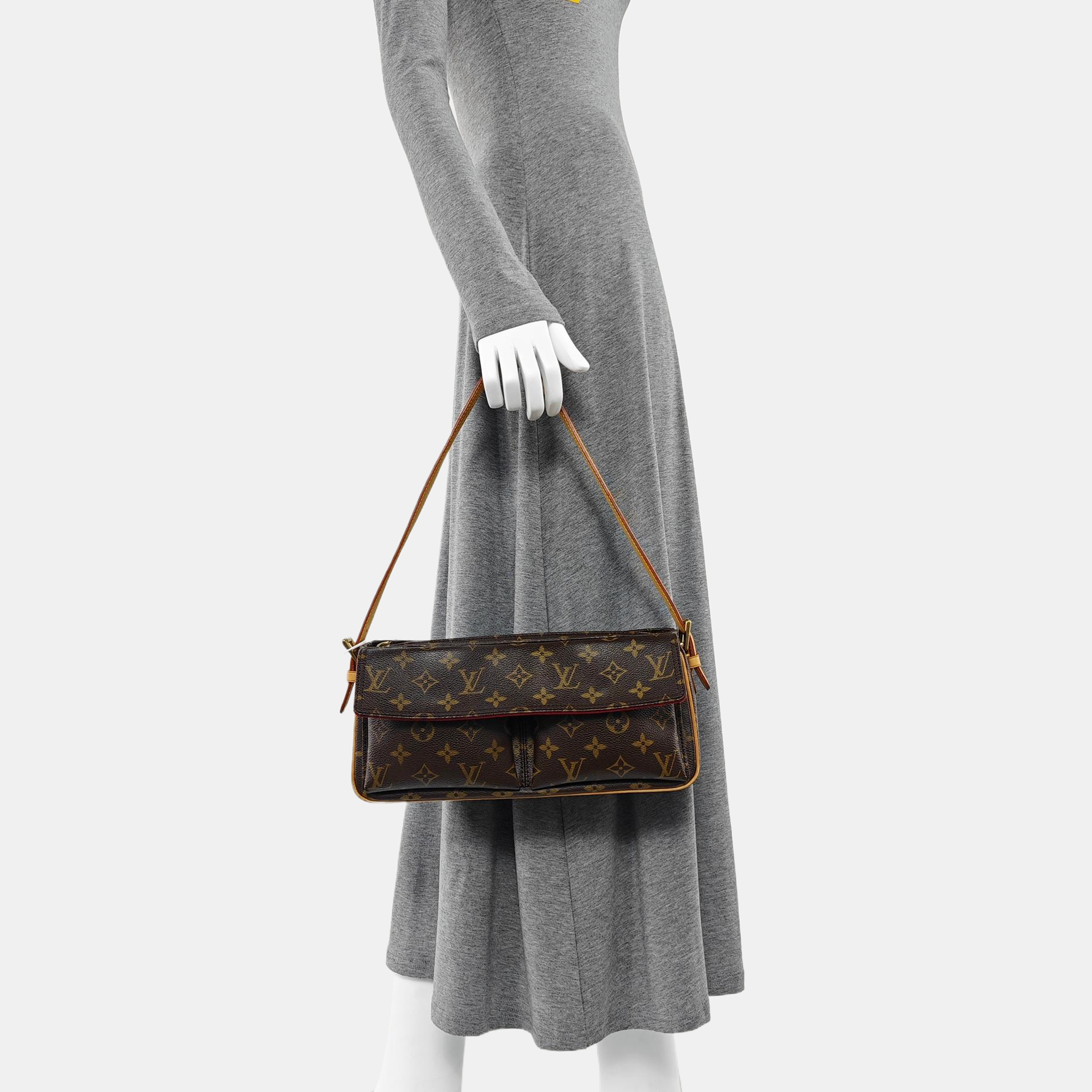 VIVA CITE Monogram Coated Canvas Brown