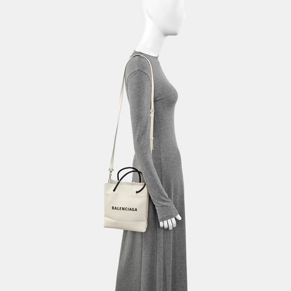Shopping Bag Super Mini Calfskin White