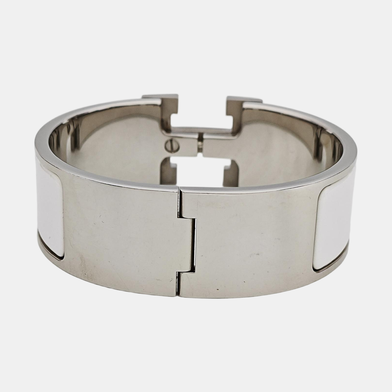 Clic Clac H Metal Silver Bangle