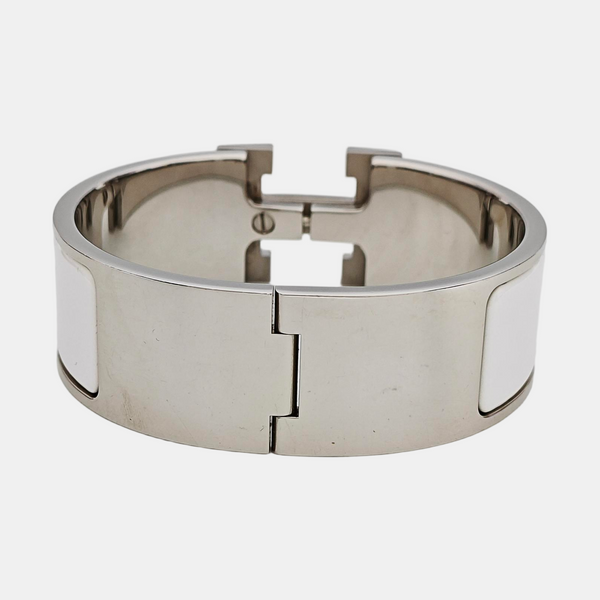 Clic Clac H Metal Silver Bangle