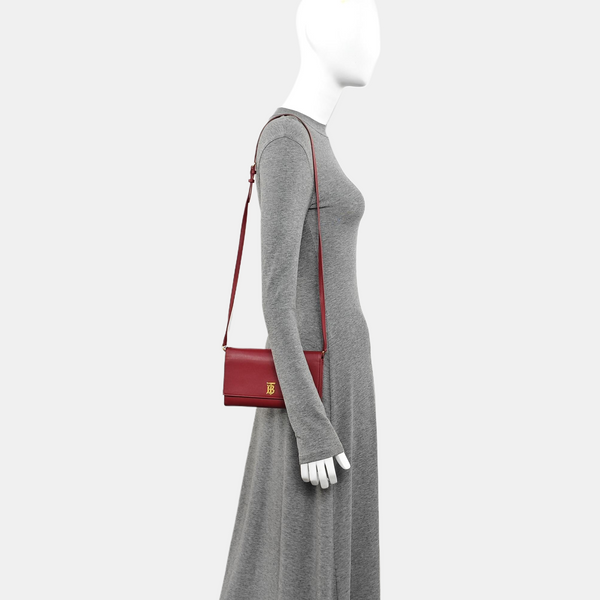 Calfskin Shoulder Bag Red