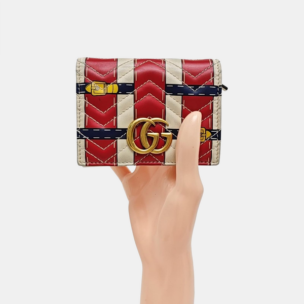 GG Marmont Mini Calfskin Multicolor Wallet