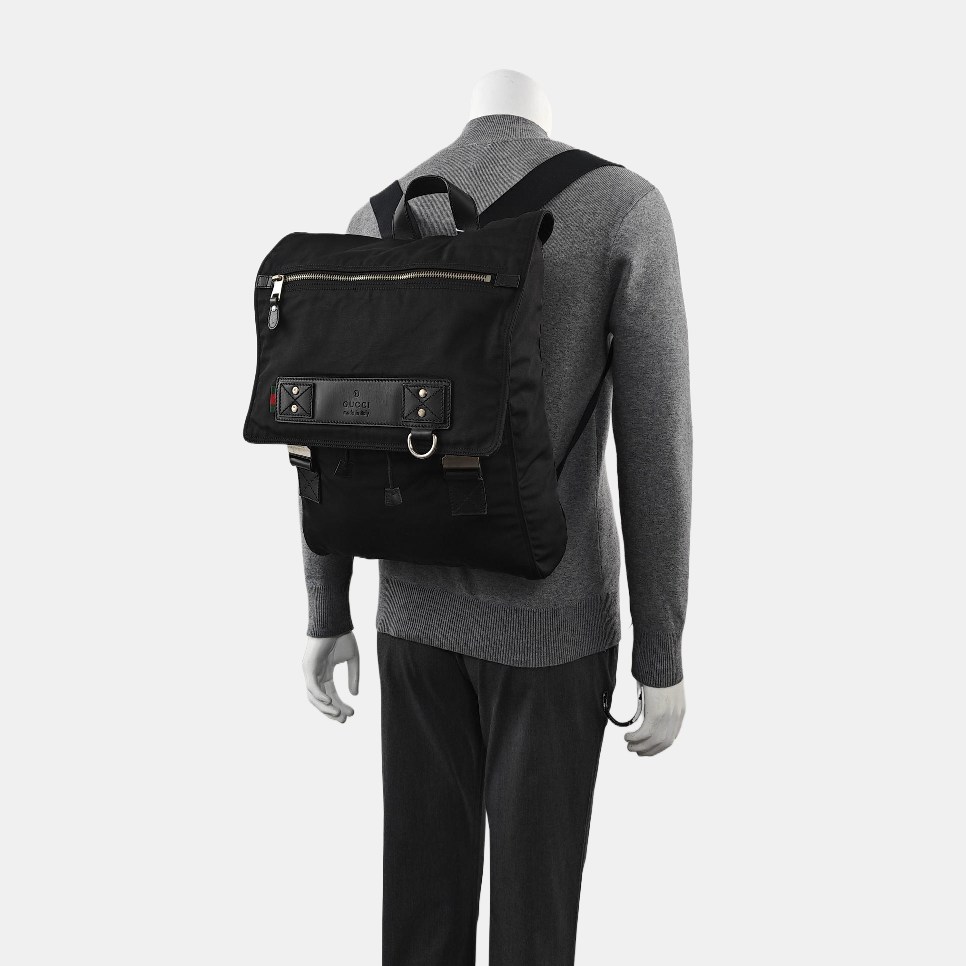 Fabric Backpack Black
