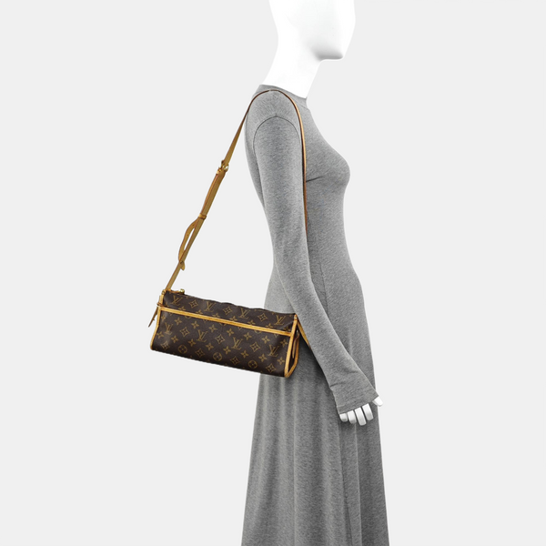 POPINCOURT Monogram Coated Canvas Brown