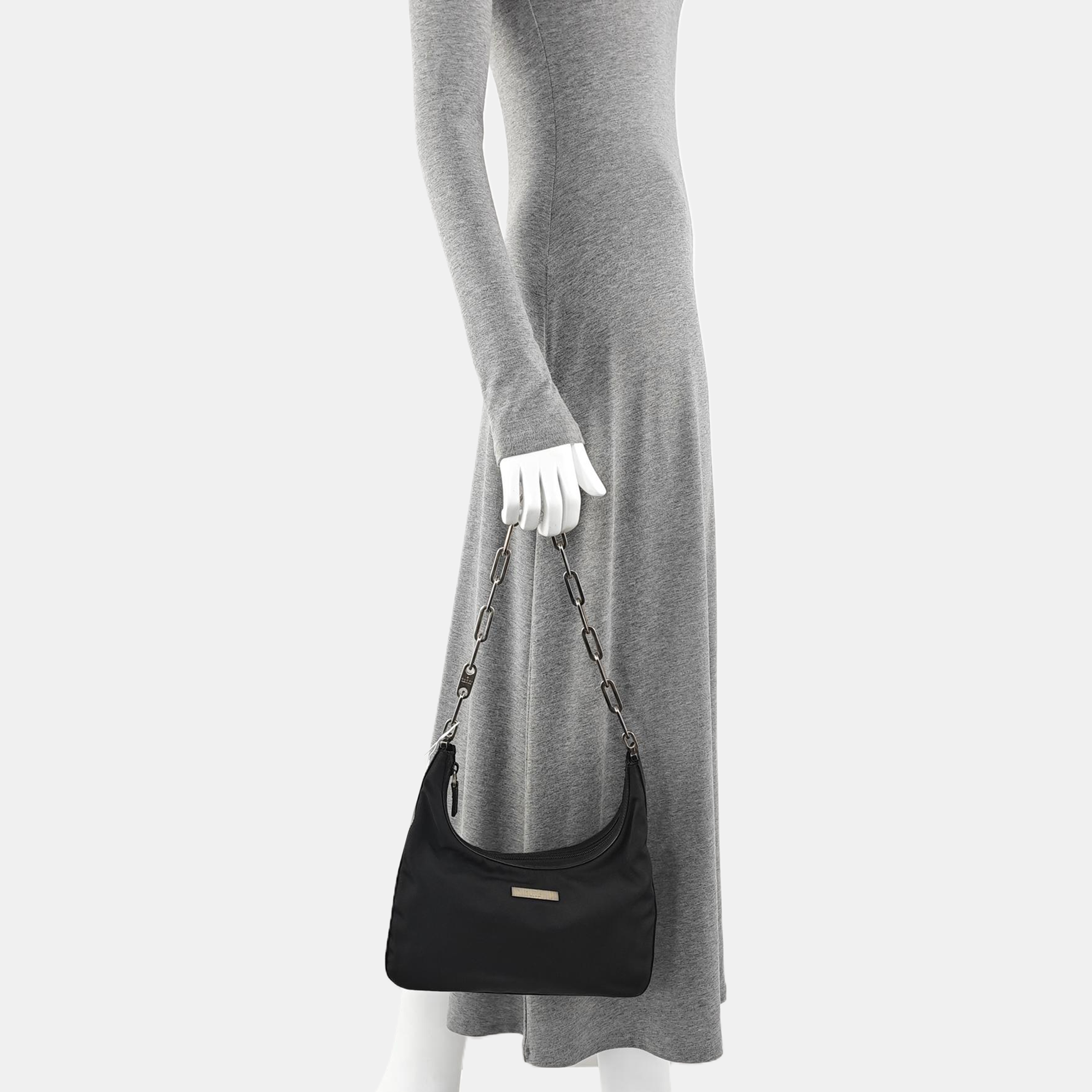 Canvas Shoulder Bag Black
