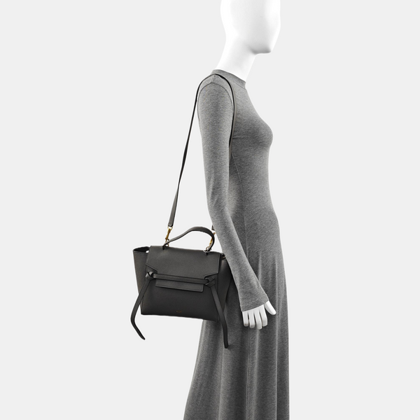 BELT Micro Calfskin Gray