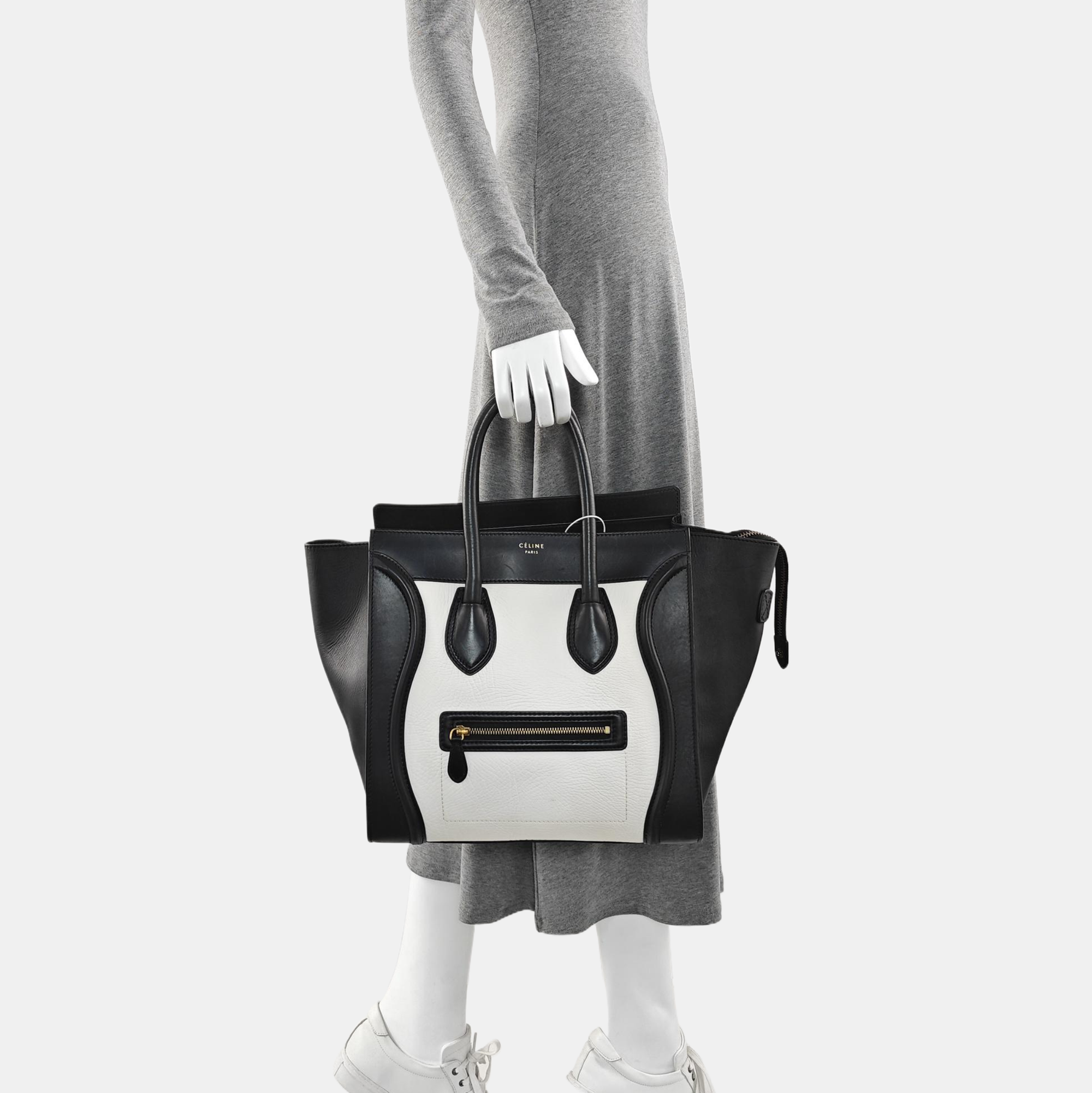 LUGGAGE Mini Calfskin White