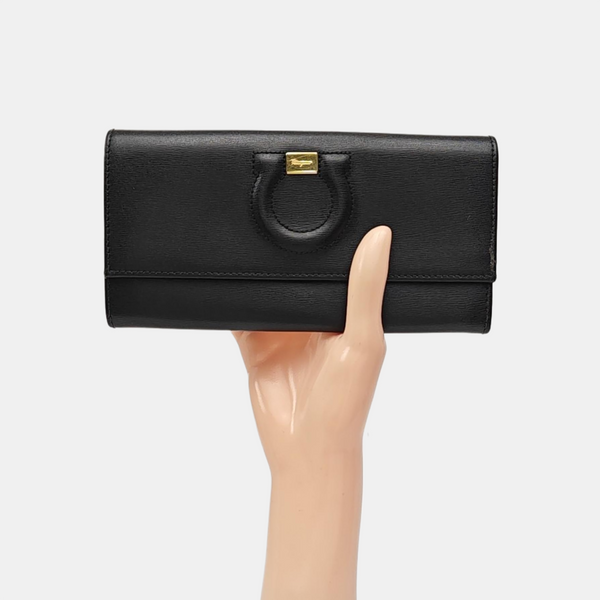 City Calfskin Black Wallet