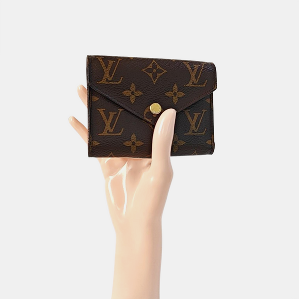 VICTORINE Monogram Coated Canvas Brown Wallet