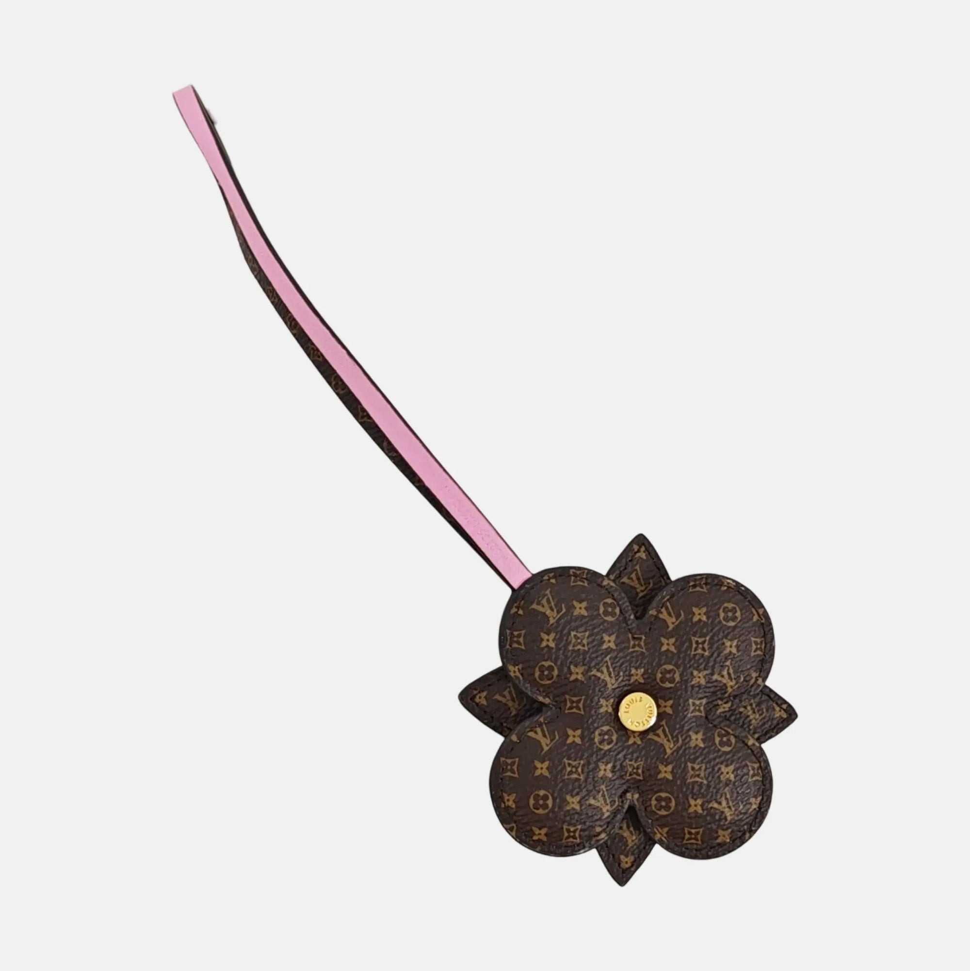 Leather Bag Charm Red