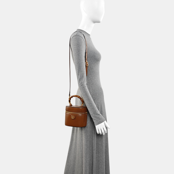 Calfskin Shoulder Bag Brown