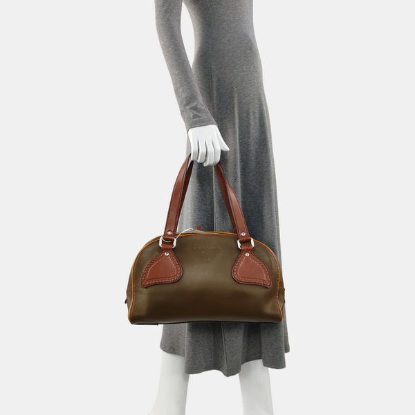 Calfskin Tote Bag Green