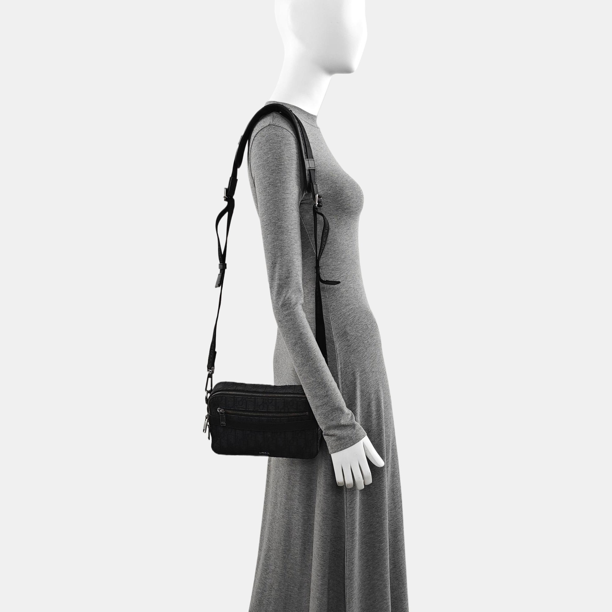Safari Oblique Canvas Black