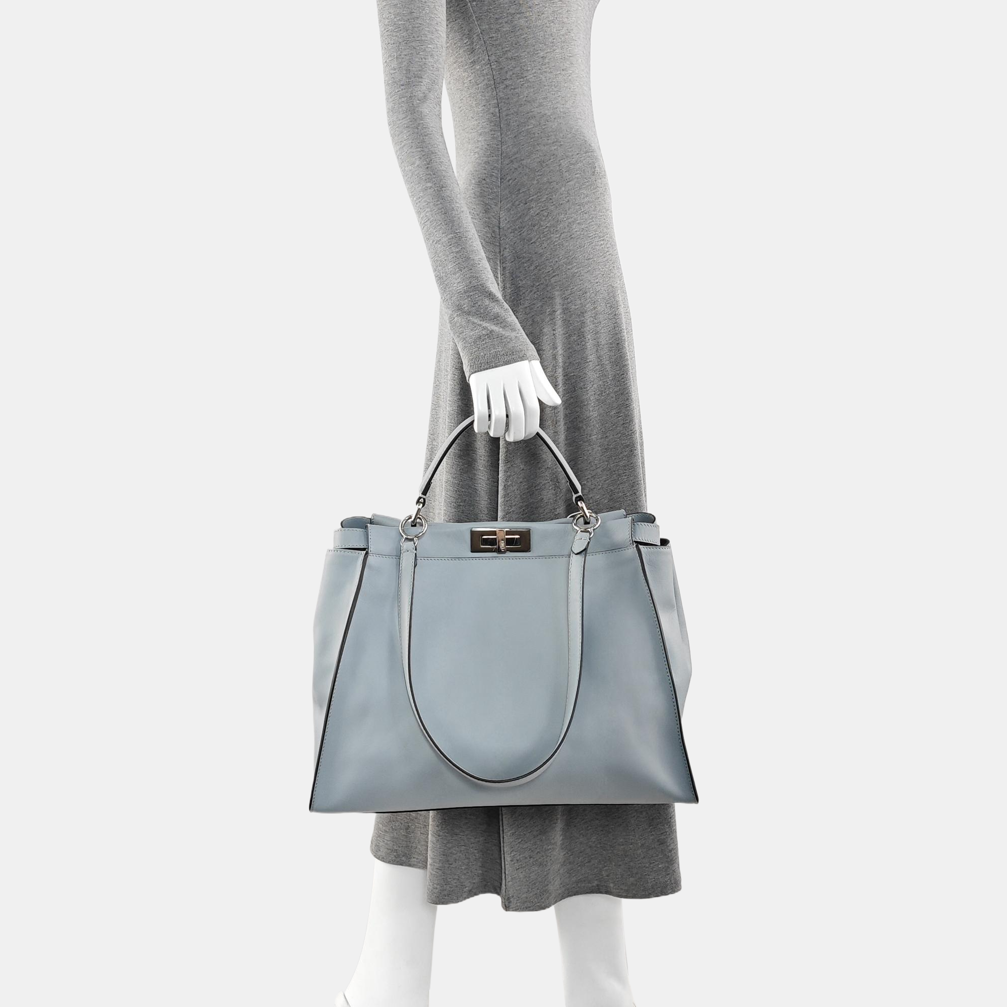 Peekaboo Large Leather Blue