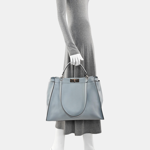 Peekaboo Large Leather Blue