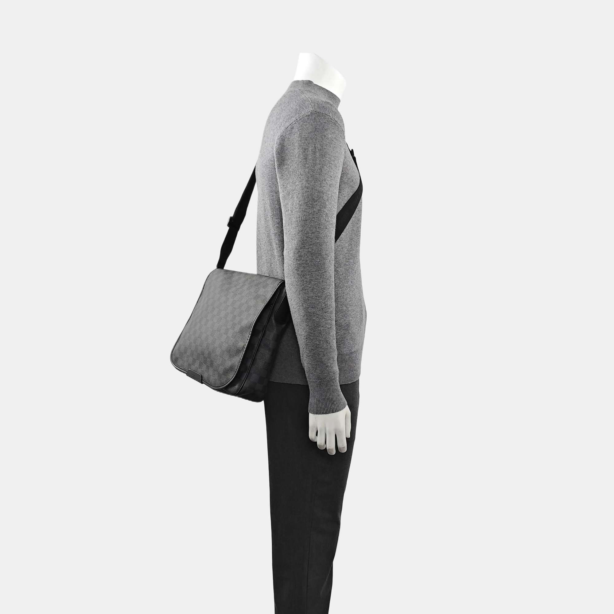 DANIEL Damier Graphite Coated Canvas Gray