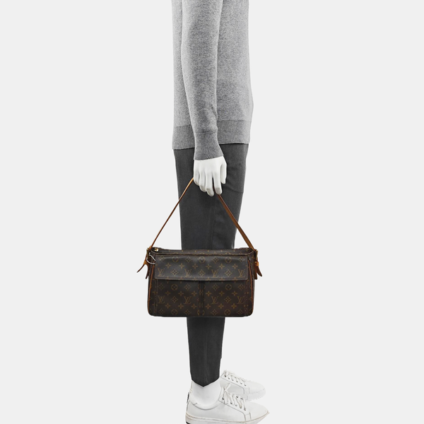 VIVA CITE Monogram Coated Canvas Brown