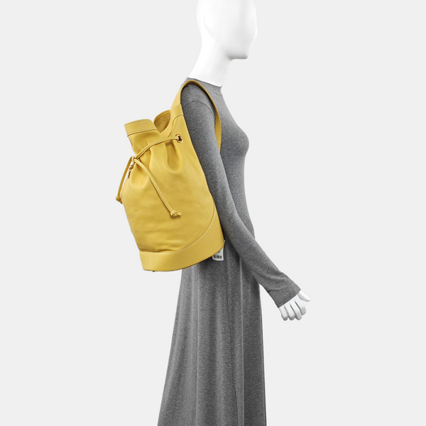Calfskin Bucket Bag Yellow